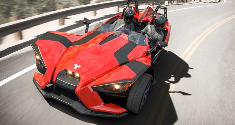 Polaris Slingshot® driving on the road